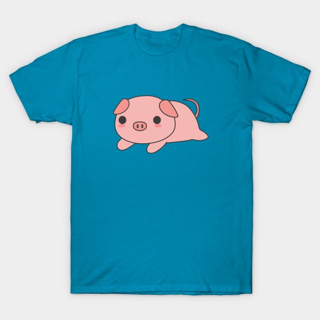 Cute Pig T-Shirt T-Shirt by happinessinatee